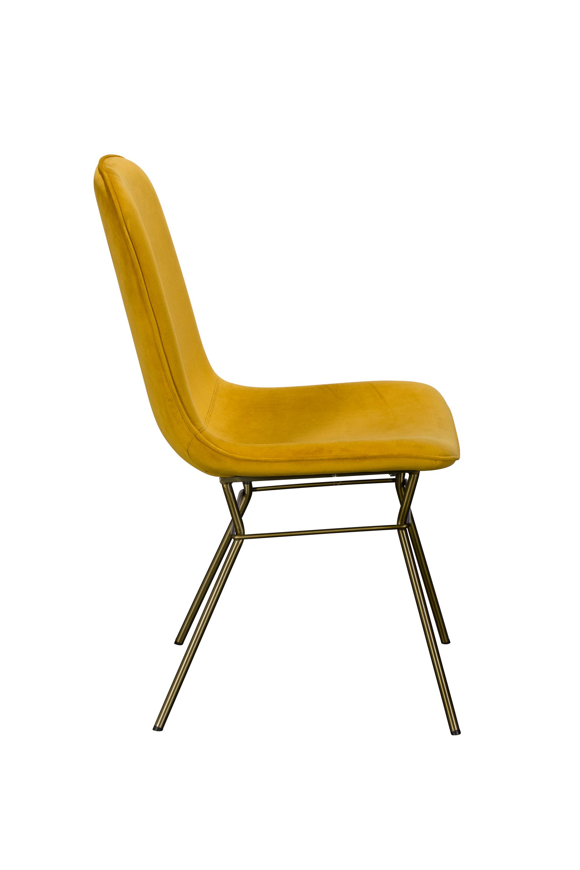 Mustard yellow deals leather dining chairs